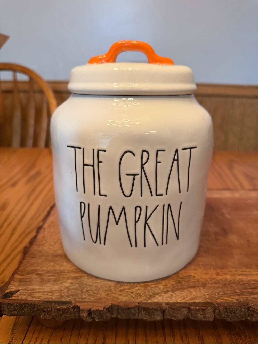 Rae Dunn x Peanuts Snoopy The Great Pumpkin Halloween White Ceramic Canister